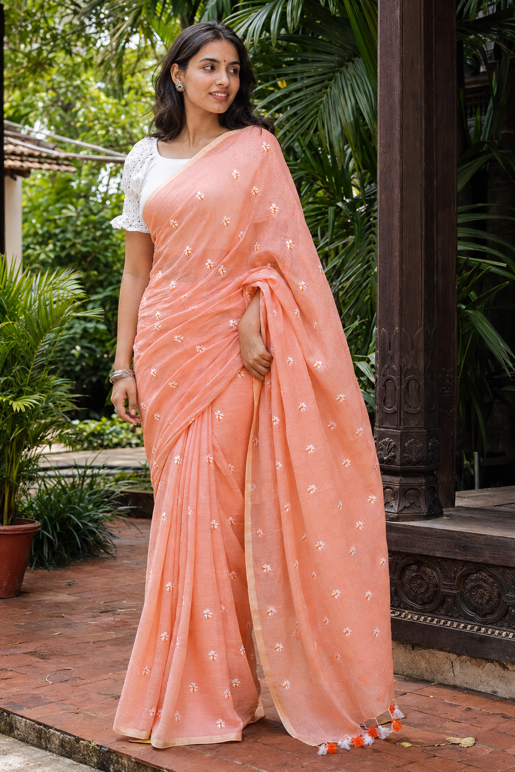 Shiuli — the night jasmine (shefali / parijat)
