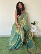 Swayamprabha raga tissue saree
