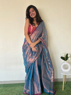 Swayamprabha raga tissue saree