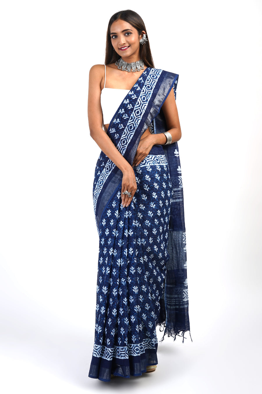 Kaanti  linen saree