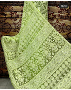 Sudha full jaal chikankari saree
