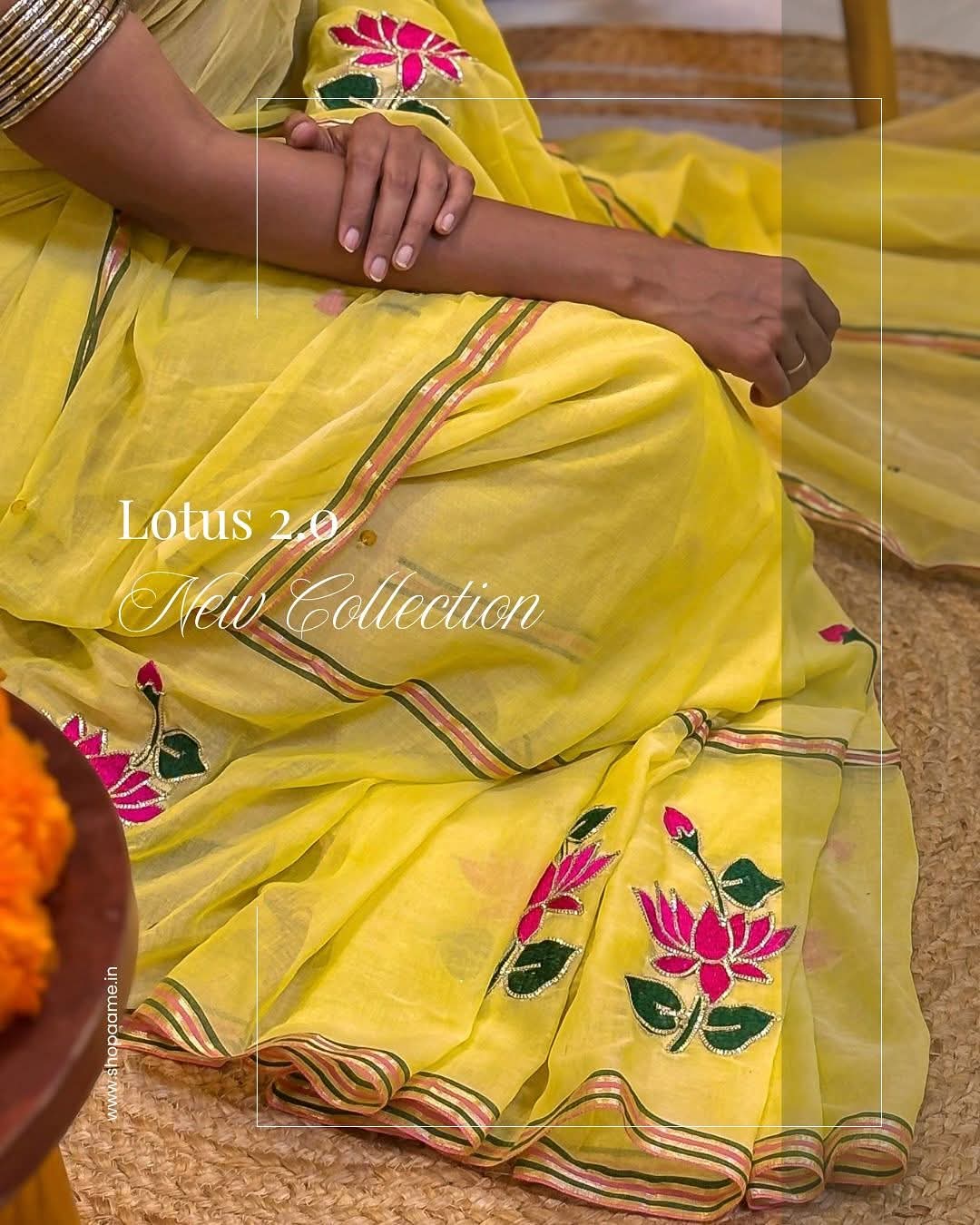 Shrija hand-painted mul saree