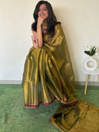 Swayamprabha raga tissue saree