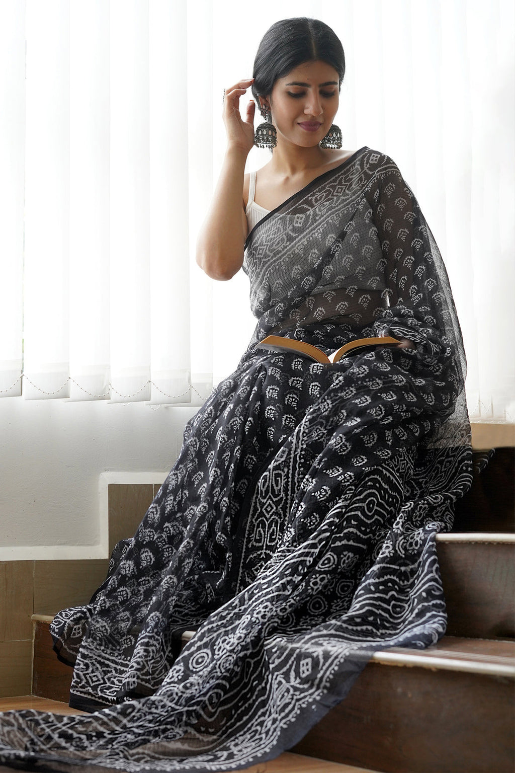 Kaanti  linen saree