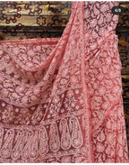 Sudha full jaal chikankari saree